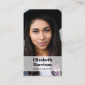 Professionele Foto QR Code Logo Visitekaartje (Voorkant)