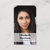 Professionele foto-QR-code Visitekaartje (Voorkant)