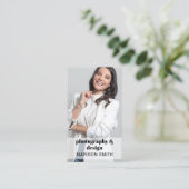 Professionele Foto QR Code Visitekaartje (Staand voorkant)