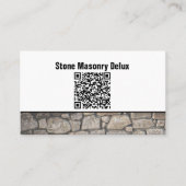 Professionele foto QR-codestone Wall Business Visitekaartje (Voorkant)