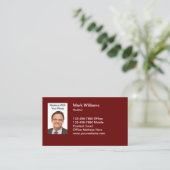 Professionele foto Realtor Visitekaartjes Sjabloon (Staand voorkant)