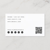 Professionele foto sociale media QR code Logo Visitekaartje (Achterkant)