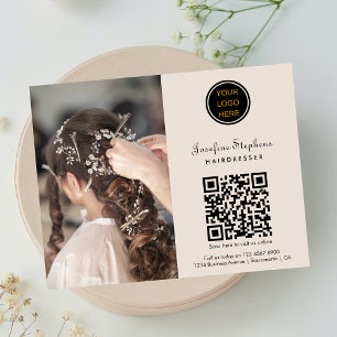 Professionele Foto Zakelijke Logo QR Code Flyer