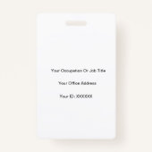 Professionele Foto Zwart Wit Klassiek MiniMal Badge (Achterkant)