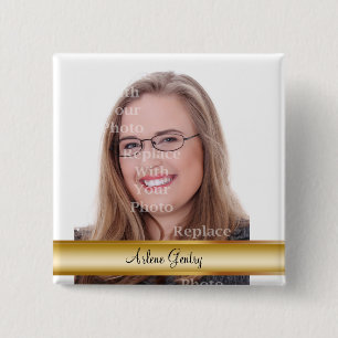 Professionele fotobadges vierkante button 5,1 cm