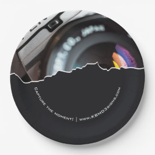 Professionele fotograaf Aangepaste foto zwart Papieren Bordje