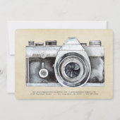 Professionele fotograaf camera Cadeaubon (Achterkant)