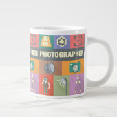 Professionele fotograaf Iconisch ontworpen Extra Grote Beker (Rechts)