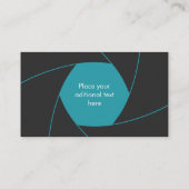 Professionele fotograaf Visitekaartje (Achterkant)