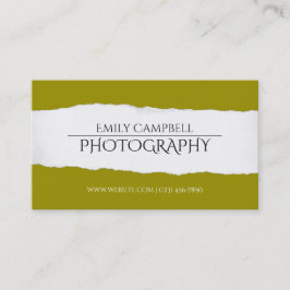 Professionele fotograaf Visitekaartje