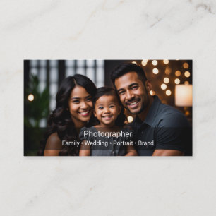 Professionele fotograaf visitekaartje