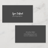 Professionele fotograaf Visitekaartje (Voorkant / Achterkant)