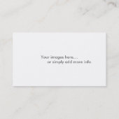 Professionele fotografie Aangepast Visitekaartje (Achterkant)