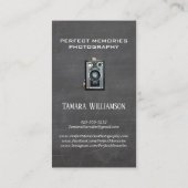 Professionele fotografie camera Foto Visitekaartje (Achterkant)