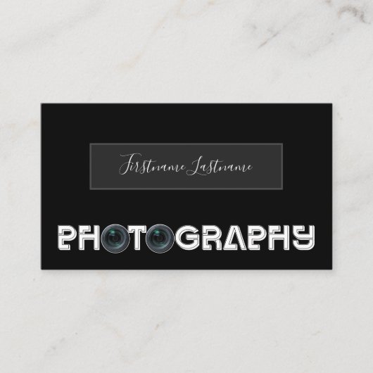 Professionele fotografie fotograaf Videograaf Visitekaartje (Voorkant)