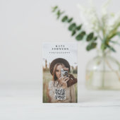 Professionele fotografie - QR-code sociaal mediapi Visitekaartje (Staand voorkant)