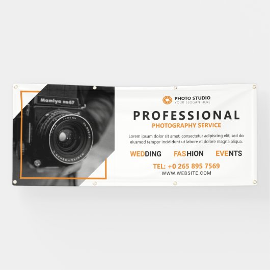 Professionele Fotografieservice Spandoek (Horizontaal)