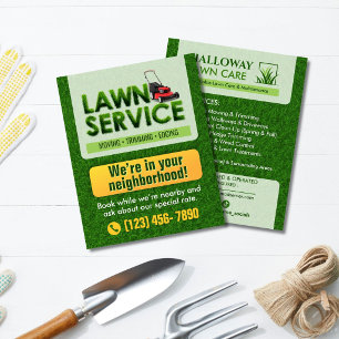 Professionele Gazon Verzorgingsdienst Flyer