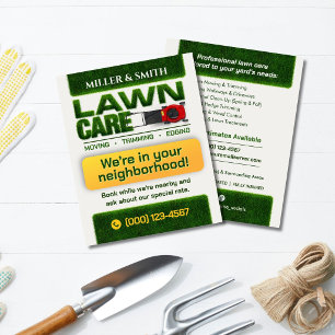 Professionele Gazonverzorgingsdienst Flyer