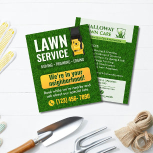 Professionele Gazonverzorgingsdienst Flyer