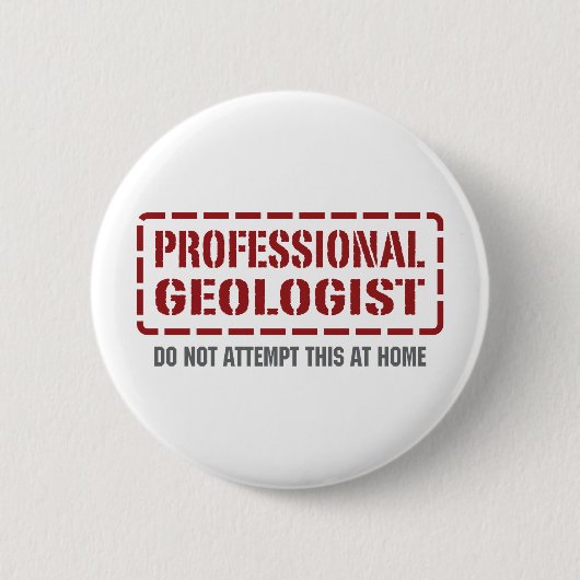 Professionele geoloog ronde button 5,7 cm (Voorkant)