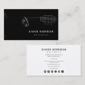 Professionele gitarist en gitaar muziek leraar visitekaartje