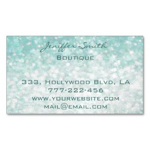 Professionele glamoureus elegant moderne platte bo visitekaartje magneet