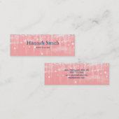 Professionele Glitter Event Planner Mini Visitekaartje (Voorkant / Achterkant)