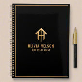 Professionele Gold & Black Makelaar 2024 Planner