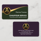 Professionele Gold Chauffeur Wave Visitekaartje (Voorkant / Achterkant)