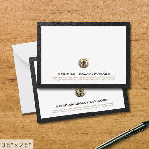 Professionele Gold Logo Business Note Kaart Notitiekaartje