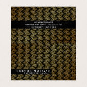 Professionele Gold Lux Weave Visitekaartjes (Buitenkant ongevouwen)