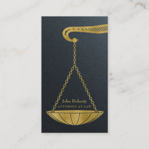 Professionele Gouden Advocaat Visitekaartje