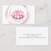 Professionele gouden cirkels Lotus Visitekaartje (Voorkant / Achterkant)