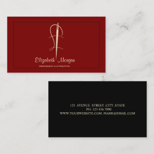 Professionele, gouden naald naai veranderingen roo visitekaartje