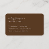 Professionele grafische handtekening Brown Visitekaartje (Achterkant)