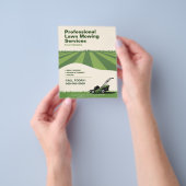 Professionele grasmaaidiensten flyer (Hand)