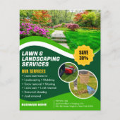 Professionele Green Lawn care Lanscaping maaien Flyer (Voorkant)