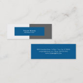 Professionele grijze en blauwe visitekaartjes sjab (Voorkant / Achterkant)