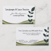 Professionele, groene vertakking, Natuur in landsc Visitekaartje (Voorkant / Achterkant)