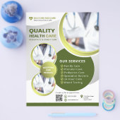 Professionele Groene Zorgzaken Flyer (Enkel)