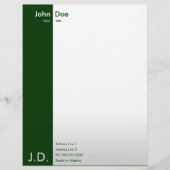 professionele groenen briefhoofd (Voorkant)