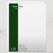 professionele groenen briefhoofd (Voorkant / Achterkant)