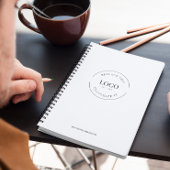 Professionele Grote Aangepaste Logo Website Brande Notitieboek