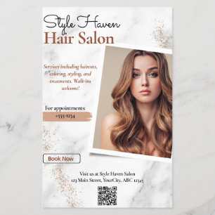Professionele Hair Salon Services Flyer