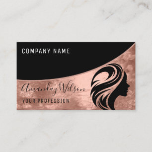 Professionele hairdresser Stylist Logo Modern Visitekaartje