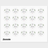 Professionele Handgemaakte met liefde Bedankt Ronde Sticker (Vel)