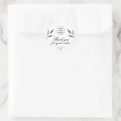 Professionele Handgemaakte met liefde Bedankt Ronde Sticker (Tas)