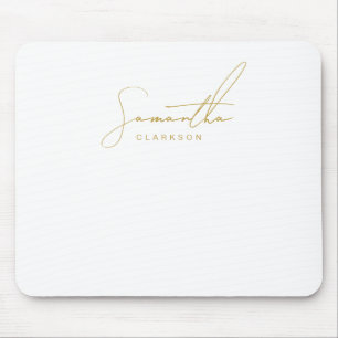 Professionele Handgeschreven Gouden Script Typogra Muismat