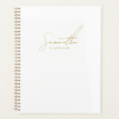 Professionele Handgeschreven Gouden Script Typogra Planner (Voorkant)